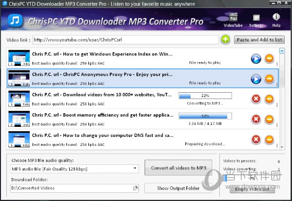 ChrisPC YTD Downloader MP3 Converter(音频下载器) V3.33.7 绿色版